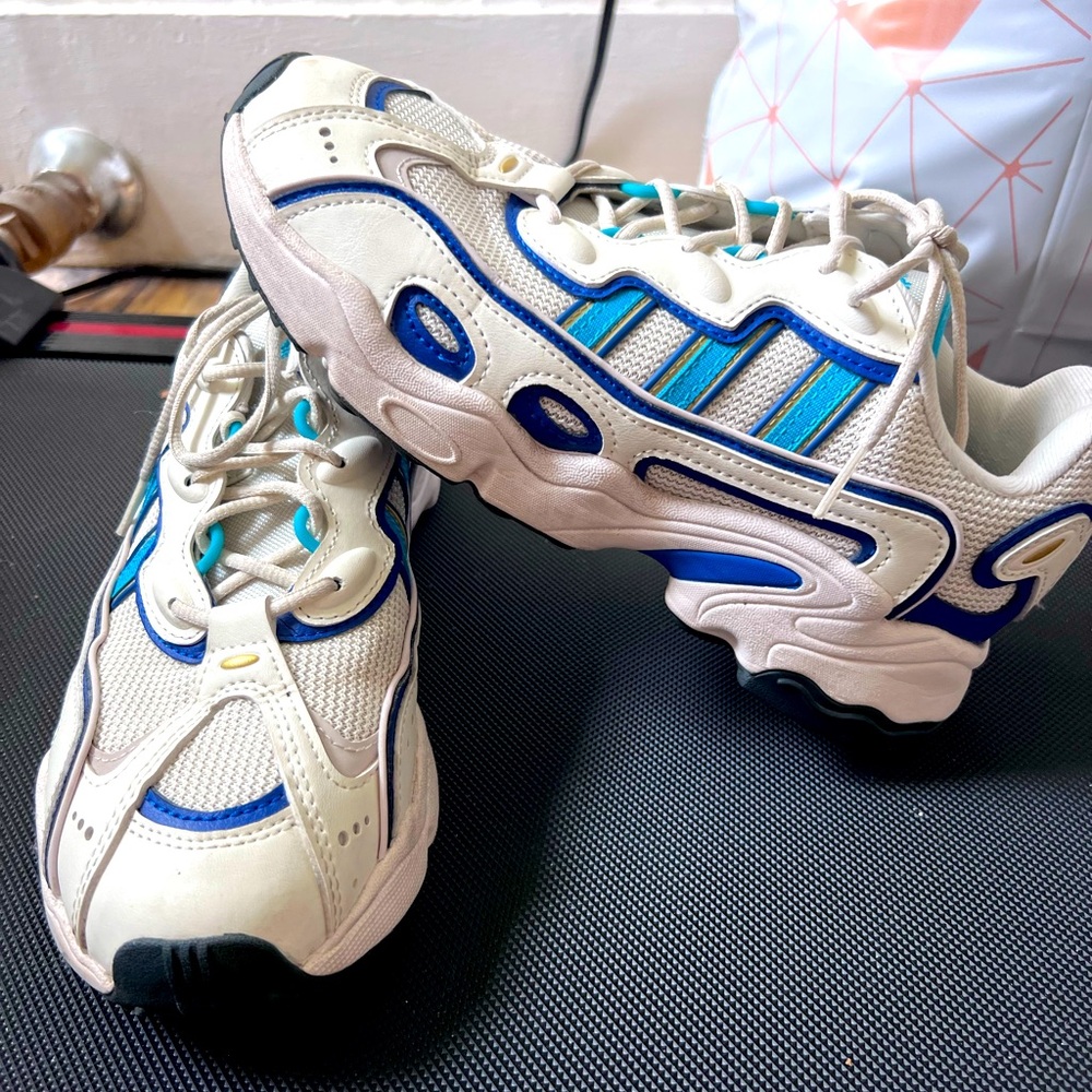 adidas Originals Ozweego OG Shoes 'Off White Royal Blue Lucid Cyan'
